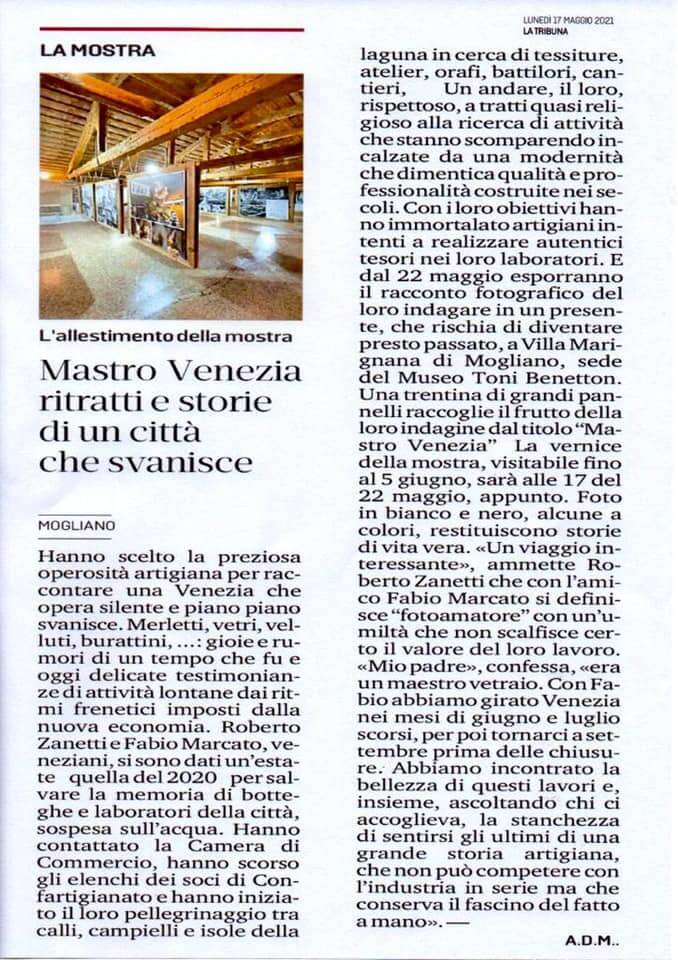 articolo mastro venezia